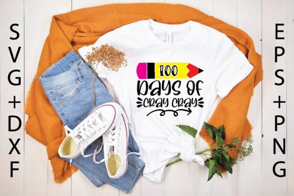 100 Days of Cray Cray Svg: A Smart Graphics Pick for T-Shirt Designs