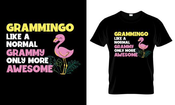 Grammingo Like a Normal Grammy T-Shirt Graphics and Print Templates Review