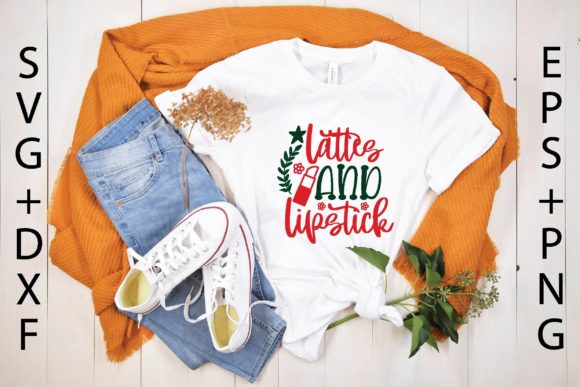 Lattes and Lipstick Svg: Premium Graphics for T-Shirt Designs