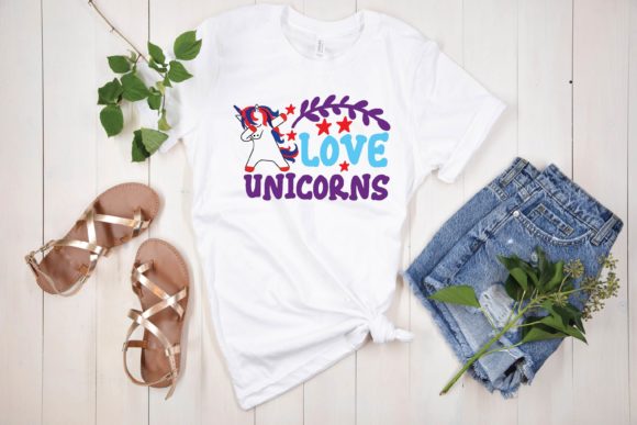 Love Unicorns Svg Graphics for T-Shirt Designs