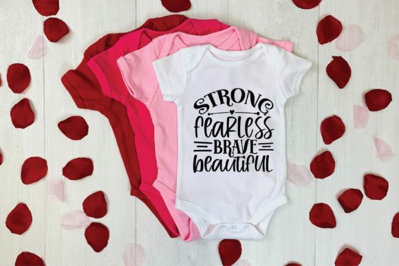 Strong Fearless Brave Beautiful Graphics for T-Shirt Designs